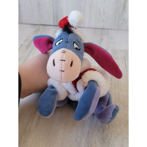 Disney santa claus eeyore winne pooh toy figure plush - Picture 2 of 9